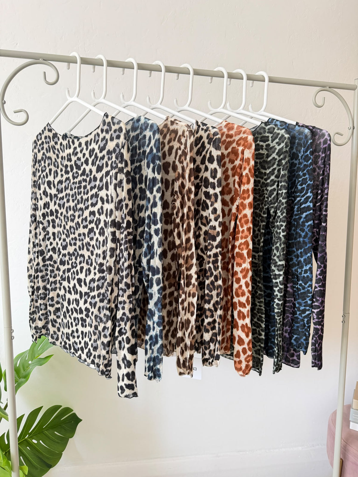 Leopard Cashmere Blend Layering Top | 8 Colours