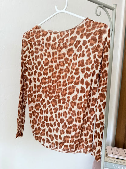 Leopard Cashmere Blend Layering Top | 8 Colours