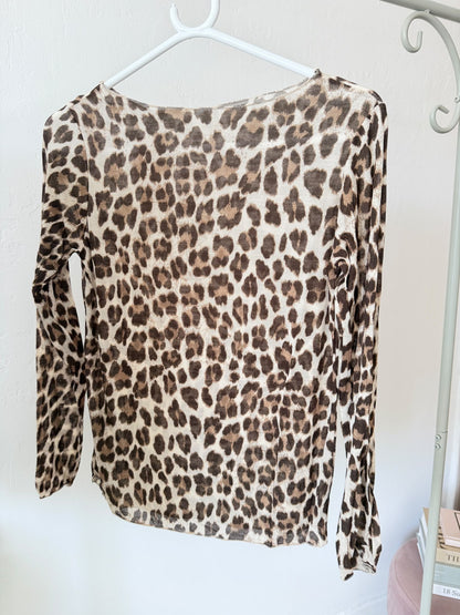 Leopard Cashmere Blend Layering Top | 8 Colours