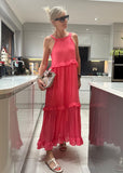 Coral Chloe Boho Maxi Dress