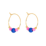 Blue/Turq Bead Colour Pop Earrings