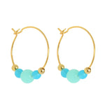 Blue/Turq Bead Colour Pop Earrings