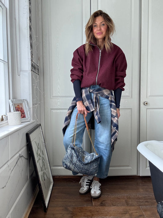 Livia Light Blue Cropped Barrel Jeans