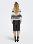 Laura Cream/Black Breton Stripe Cardigan