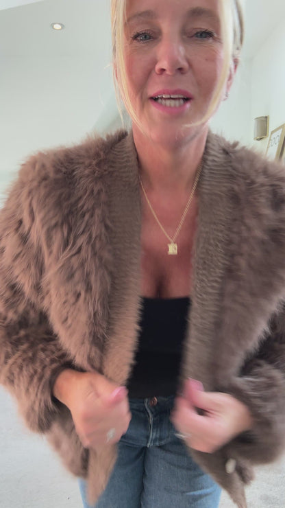 Faux Fur Cardigan