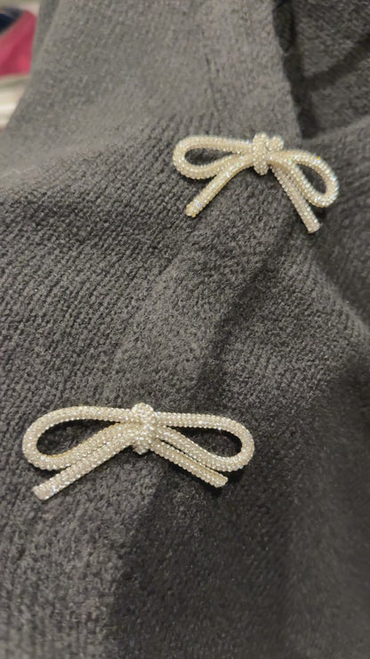 Donna Sparkly Bow Jumper