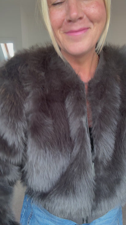 Manny Phantom Faux Fur Bomber Jacket