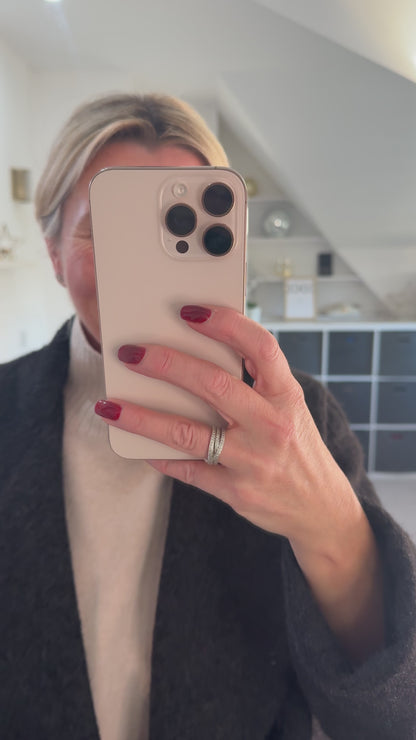 Black Double Breasted Cosy Coat