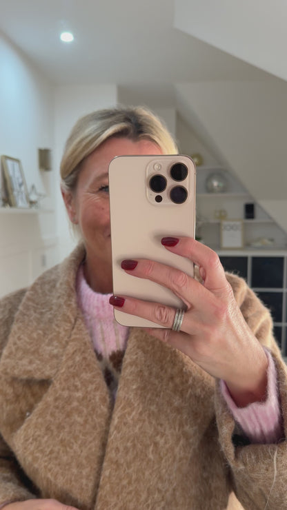 Mocha Double Breasted Cosy Coat