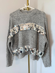 Cream/Gold Sequin Disk Jumper