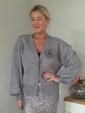 Carrie Grey Corsage Cardigan