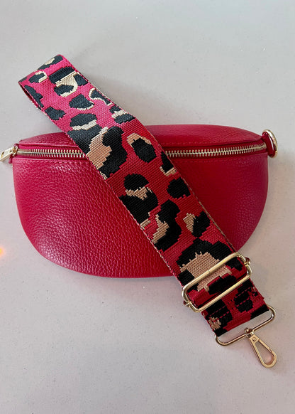 Red Leather Bum Bag