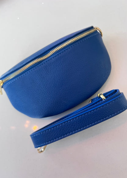 Cobalt Leather Bum Bag