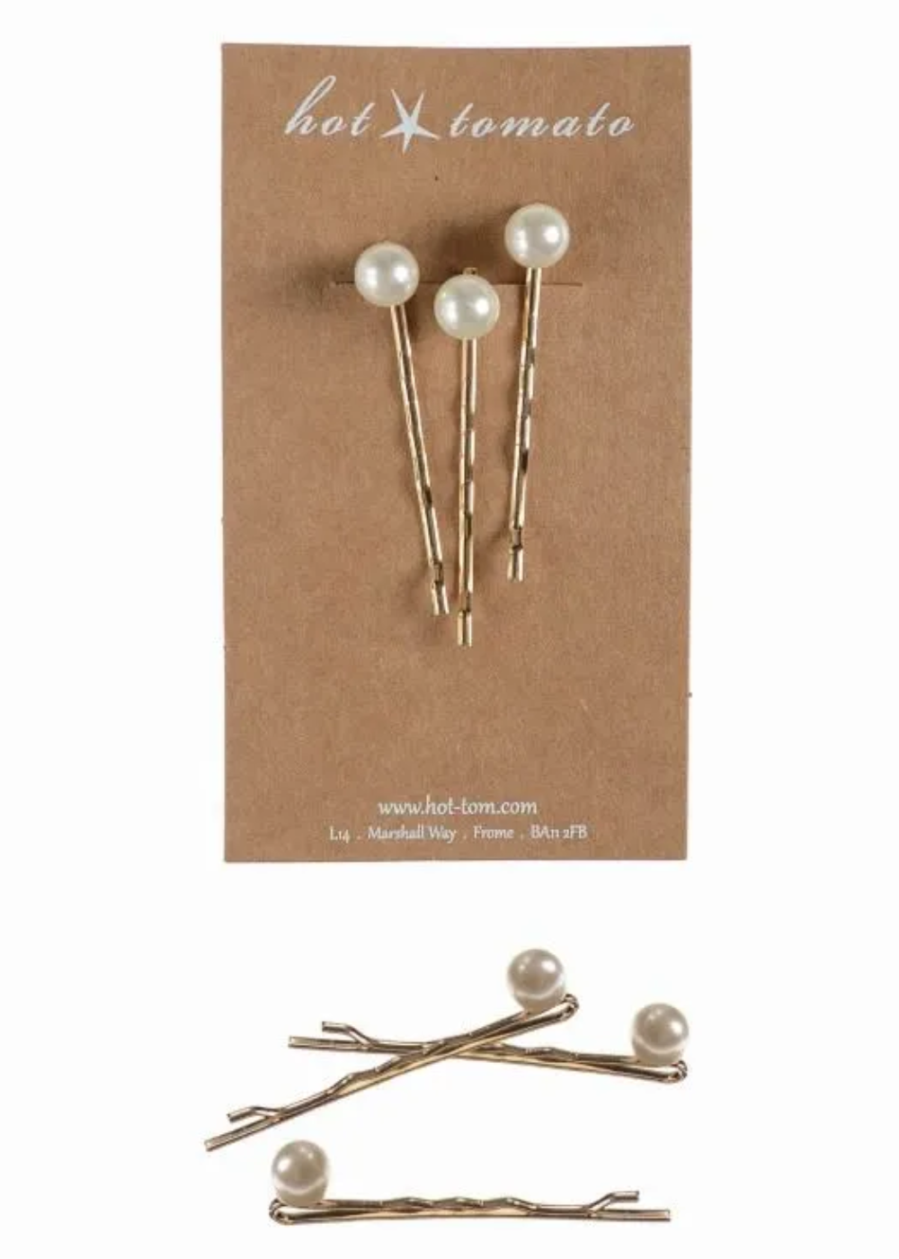 Gold/Diamanté LOVE Hair Clip