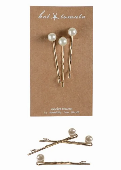 Silver/Diamanté FLORAL Hair Clip
