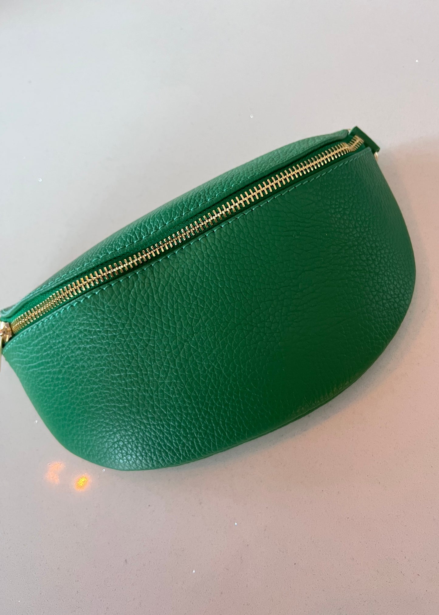 Apple Green Leather Bum Bag