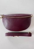 Burgundy Leather Bum Bag