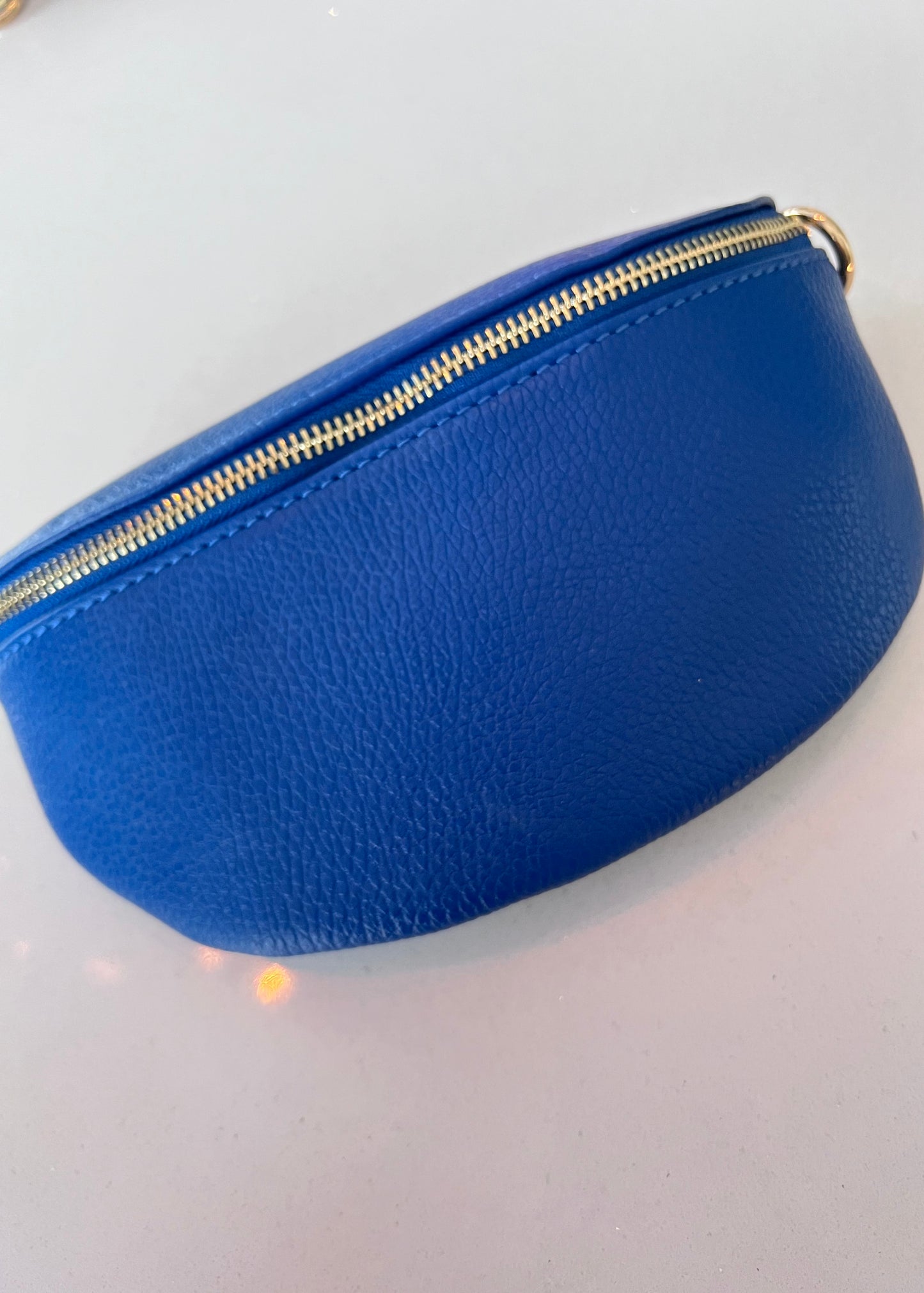 Cobalt Leather Bum Bag