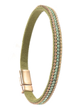 Green Sparkle Cuff Bracelet