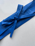 Cobalt Tie Wrap Obi Waist Belt