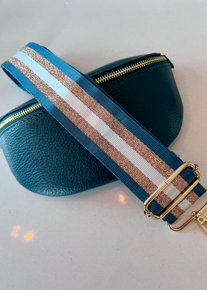 Dark Teal Leather Bum Bag