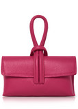 Hot Pink Loop Clutch/Cross Body Bag