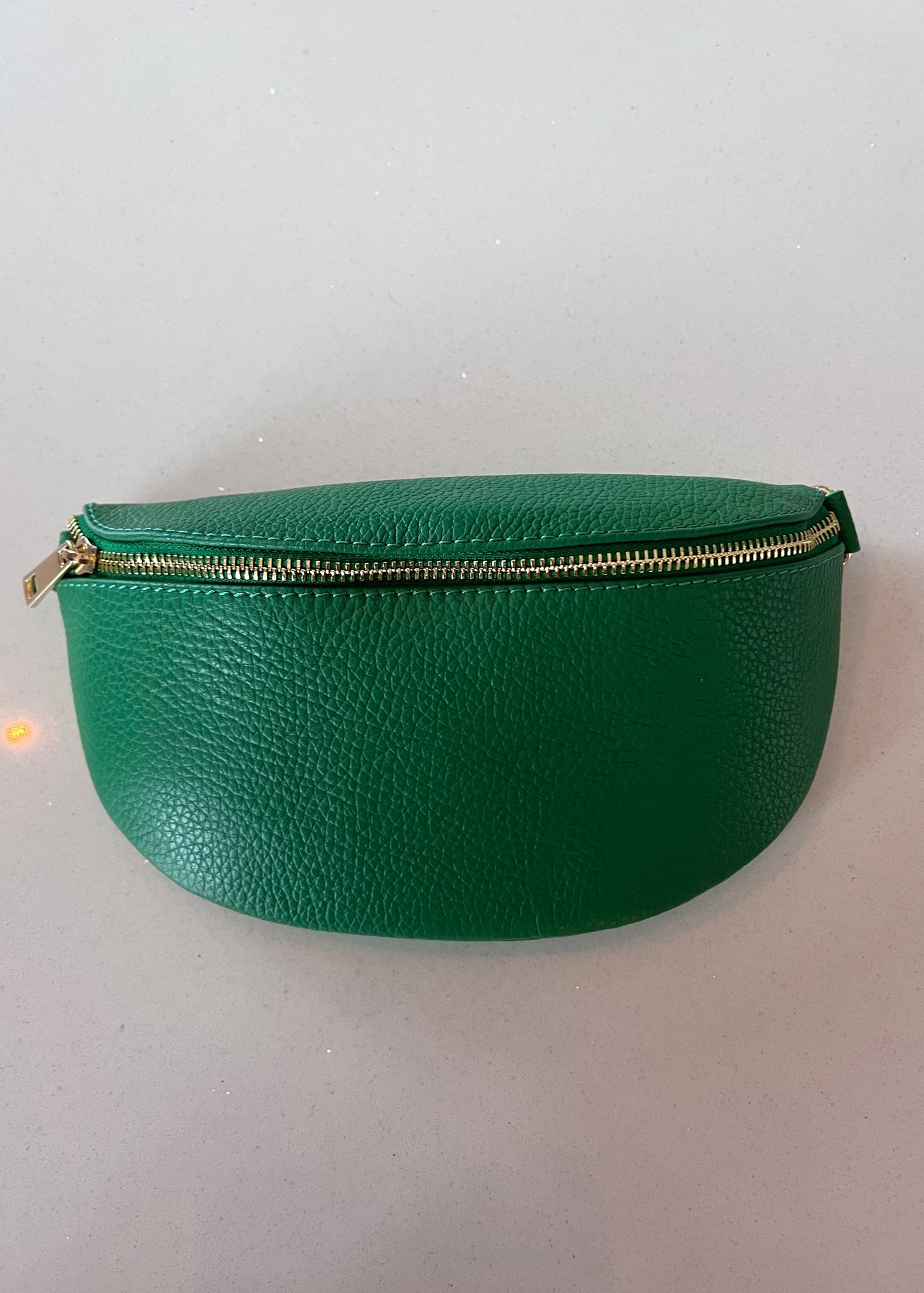 Apple Green Leather Bum Bag