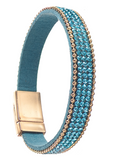 Turquoise Wide Sparkle Cuff Bracelet