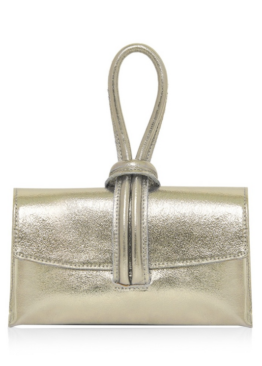 Gold Loop Clutch/Cross Body Bag