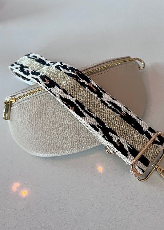 Cream Leather Bum Bag
