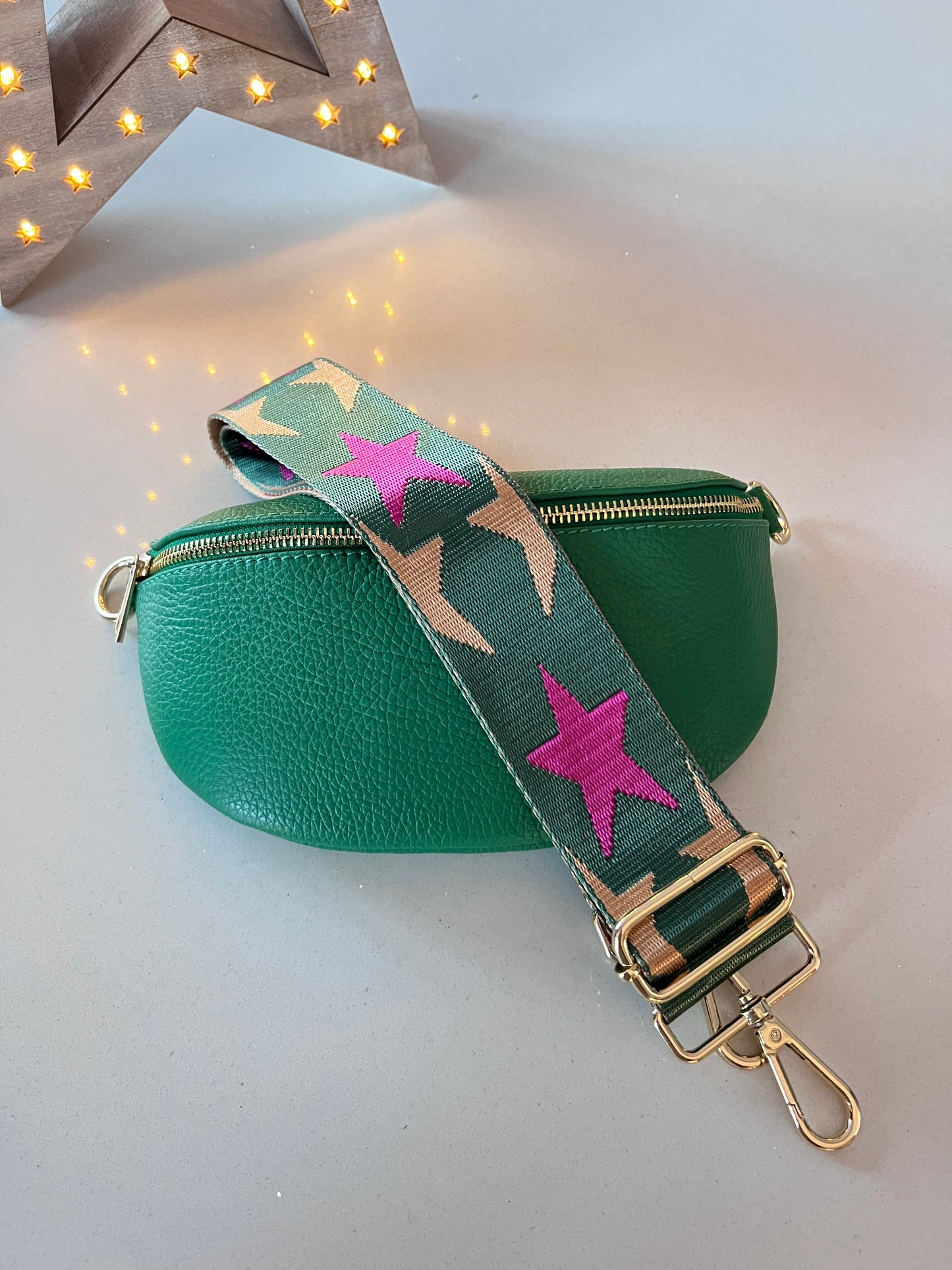 Apple Green Leather Bum Bag