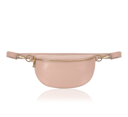 Smoke Rose Leather Bum Bag