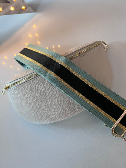 Cream Leather Bum Bag