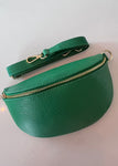 Apple Green Leather Bum Bag