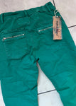 Melly & Co Green 4 Button Jeans