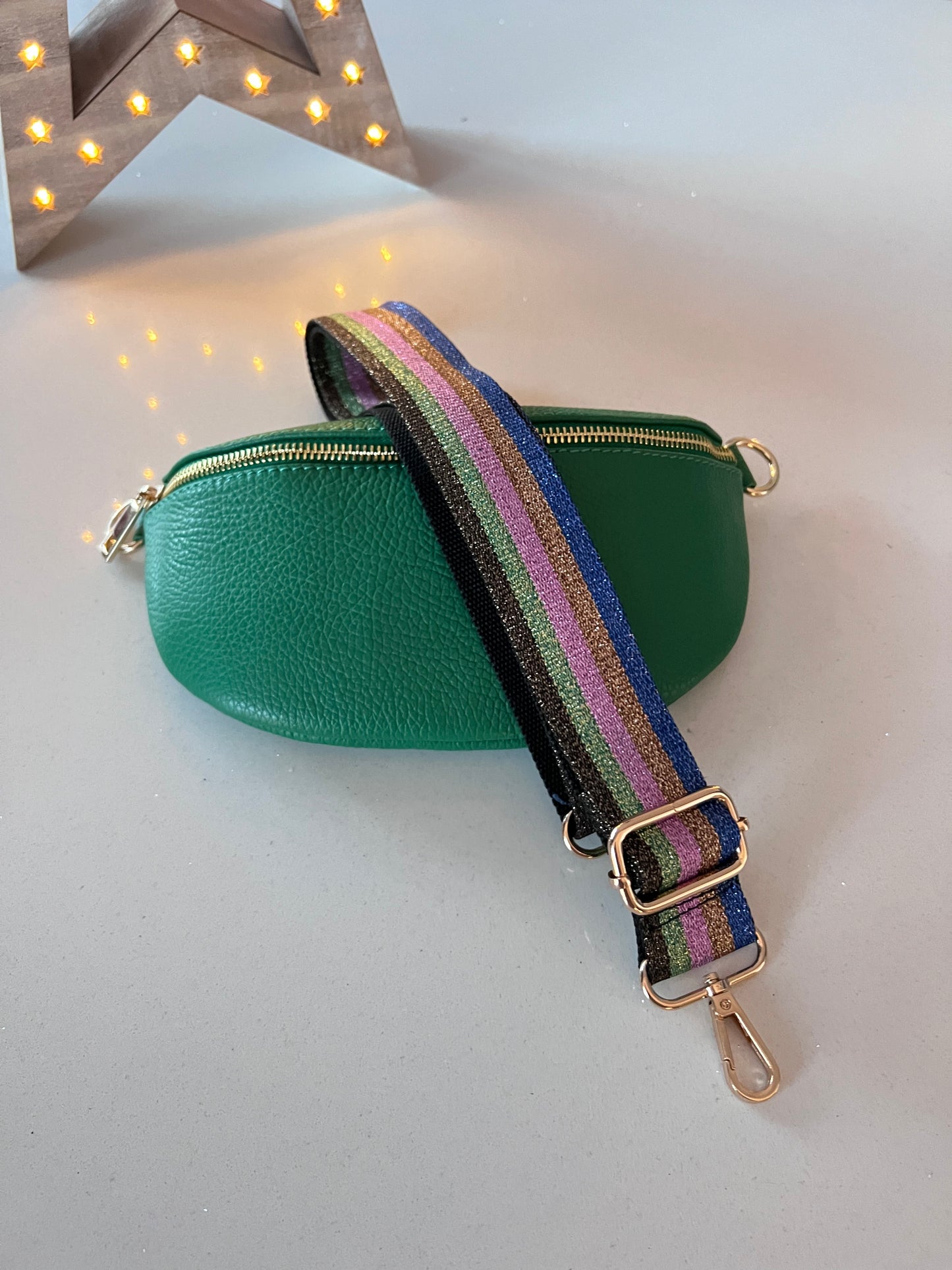 Apple Green Leather Bum Bag