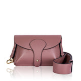 Dusky Pink Mini Leather Cross Body Bag