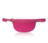 Hot Pink Leather Bum Bag