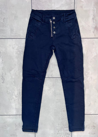 Melly & Co 4 Button Navy Jeans
