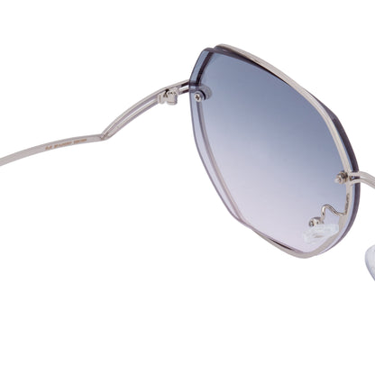 PALMA Blue/Silver Hex Sunglasses