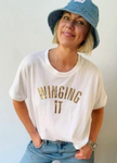 Winging It Gold Loose Fit T Shirt