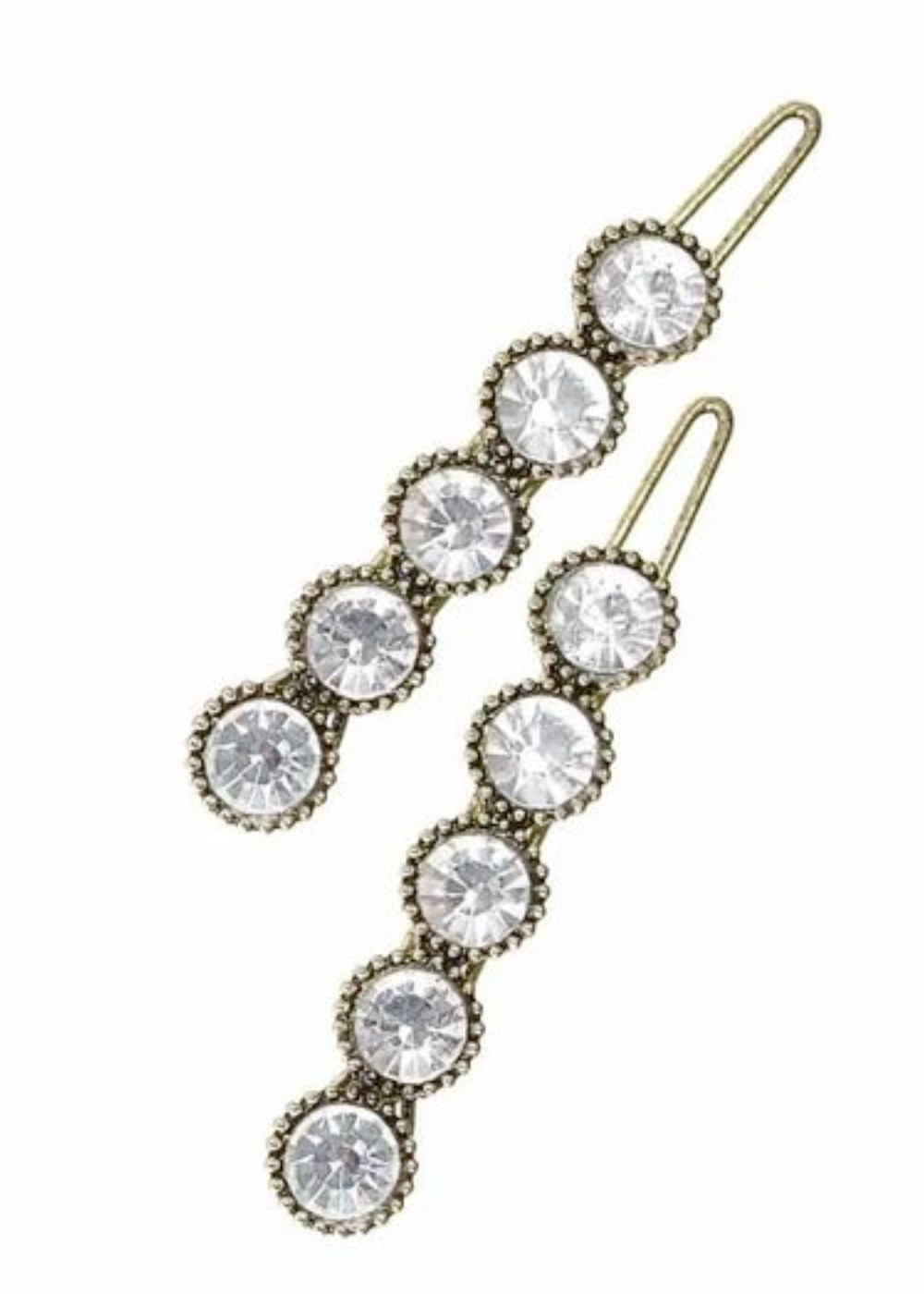 Gold/Diamanté LOVE Hair Clip