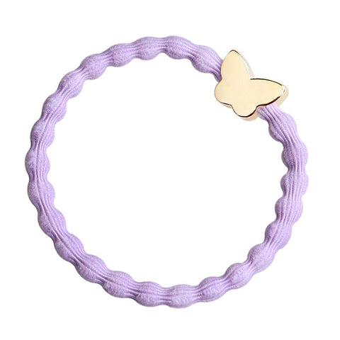 Butterfly, Lavender Elastic Hair or Wrist Band