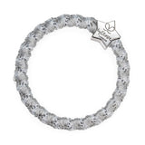 Silver Diamanté Bolt Elastic Hair Tie & Wrist Band